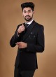 Wedding Wear Black Color Suit