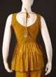 Peplum Style Salwar Kameez In Mustard Yellow