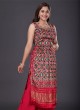 Patola Print Satin Silk Palazzo Suit