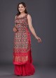 Patola Print Satin Silk Palazzo Suit