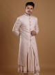 Anarkali Style Thread Work Groom Sherwani