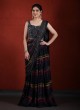 Black Designer Ready To Wear Saree