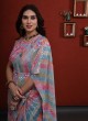 Multi Color Ready to Wear Festive Saree With Sequins Belt