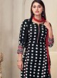 Shagufta Printed Black Color Pant Style Suit