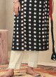 Shagufta Printed Black Color Pant Style Suit