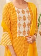 Shagufta Stunning Slawar Suit In Yellow Color