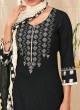 Shagufta Salwar Suit In Balck And Cream Color