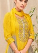 Shagufta Salawar Suit In Yellow Mustard Color