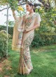 Pista Designer Fancy Printed Organza Saree