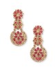 Red Color Chandbali Earrings