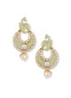 Green Meenakari Chandbali Earring Set