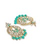 Sea Green Polki Earring Set