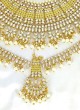 Gold Plated Necklace Set With Kundan Work
