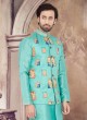 Patch Work Nehru Jacket Suit For Wedding