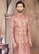 Art Silk Nehru Jacket Set With Patch Work