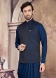 Art Silk Nehru Jacket In Cowl style