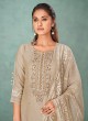 Shagufta Cream Color Pant Style Suit