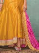 Shagufta Pant Style Suit In Mustard Yellow