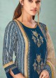 Shagufta Blue Color Pant Style Suit