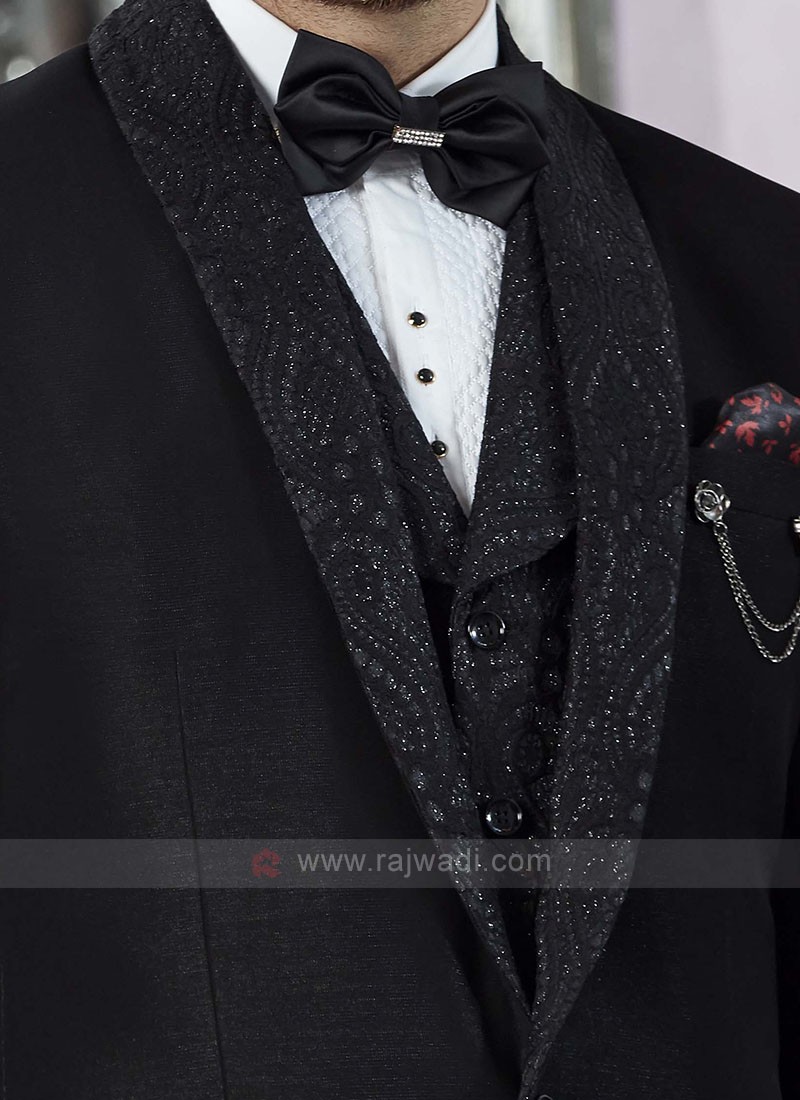 Imported Fabric Black Suit