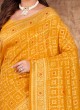 Golden Yellow Banarasi Silk Saree