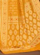 Golden Yellow Banarasi Silk Saree