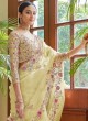 Absorbing Organza Dori Work Yellow Classic Saree