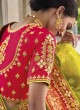 Adorning Greenish Yellow Silk Saree