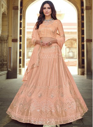 Aesthetic Faux Georgette Lehenga Choli