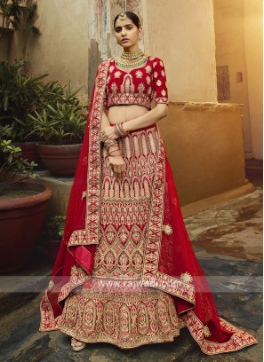 Amazing Bridal Velvet Lehenga Choli