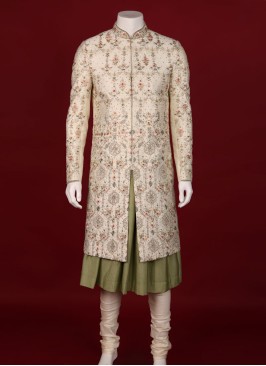 Anarkali Style Sherwani For Mens