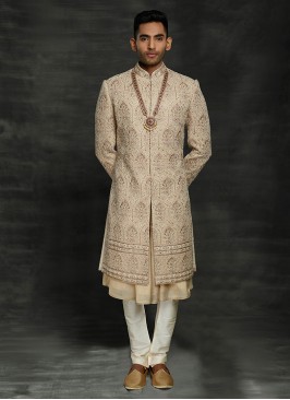 Anarkali Style Wedding Sherwani For Dulha