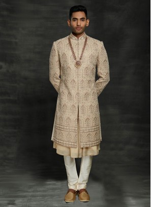 Anarkali Style Wedding Sherwani For Dulha