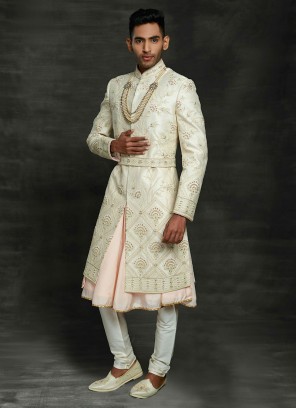 Anarkali Style Wedding Sherwani For Dulha