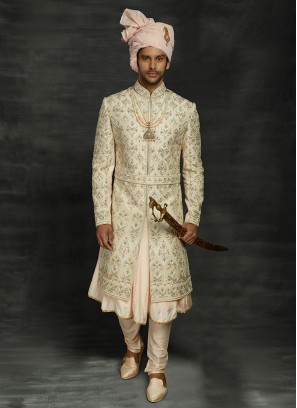 Anarkali Style Wedding Sherwani For Dulha