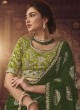 Designer Green Wedding Wear Viscose Saree