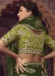 Designer Green Wedding Wear Viscose Saree