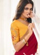 Appealing Red Ceremonial Trendy Saree