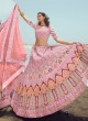 Pink A-Line Designer Lehenga Choli