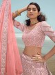 Pink A-Line Designer Lehenga Choli