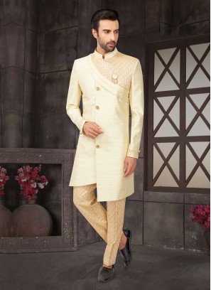 Art Silk Indo-Western For Groom