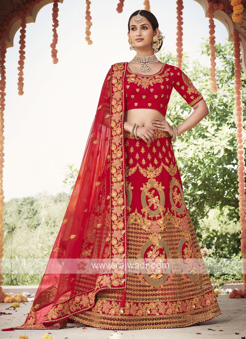 Bridal lehenga sale under 1000