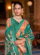 Gorgeous Green Swarovski Patola Silk Designer Saree