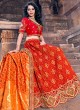 Traditional Red Banarasi Silk Wedding Lehenga Choli