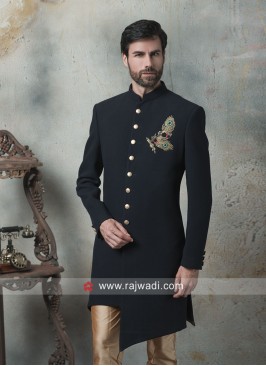 Attractive Black Color Indo Western