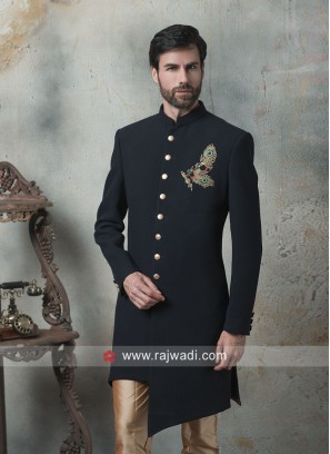 Attractive Black Color Indo Western