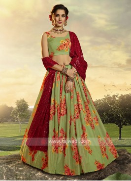 Attractive Green Lehenga Choli