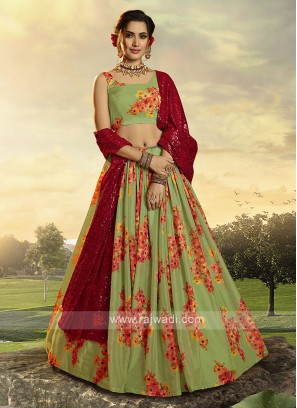 Attractive Green Lehenga Choli