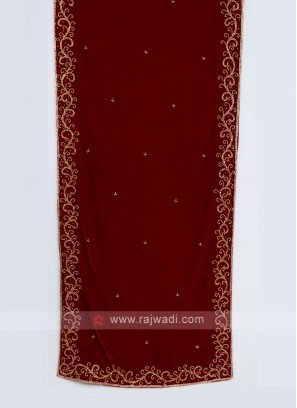 Attractive groom Velvet Dupatta