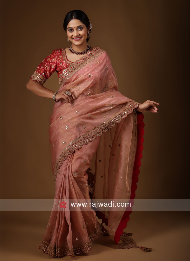 Latest organza sarees best sale